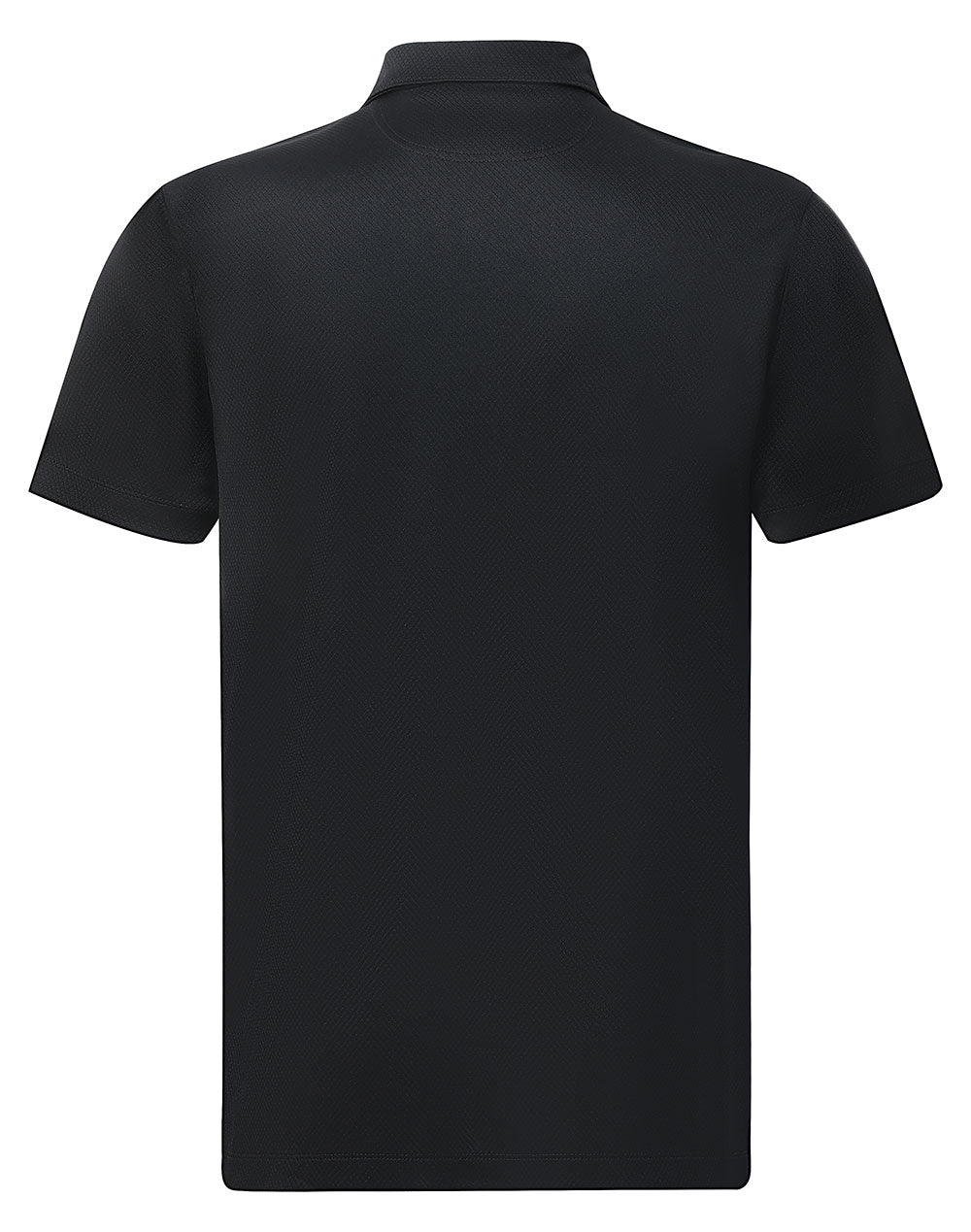 Sustainable Jacquard Knit Mens Polo