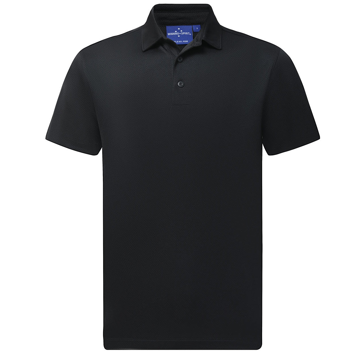 Sustainable Jacquard Knit Mens Polo