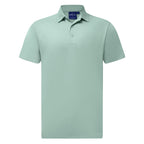 Sustainable Jacquard Knit Mens Polo