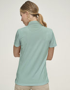 Sustainable Jacquard Knit Ladies Polo