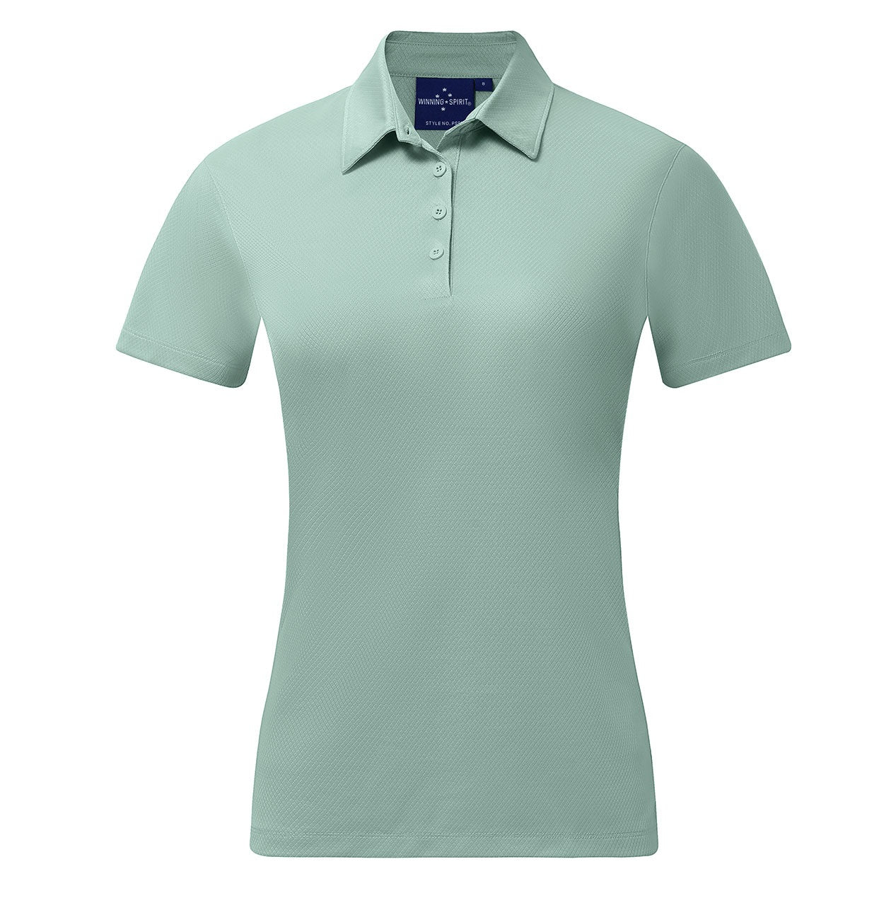 Sustainable Jacquard Knit Ladies Polo