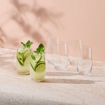 Manhattan Highball Glass 520ml Set of 6 Gift Box