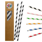 Paper Straw 197 x 6mm (20 pk)