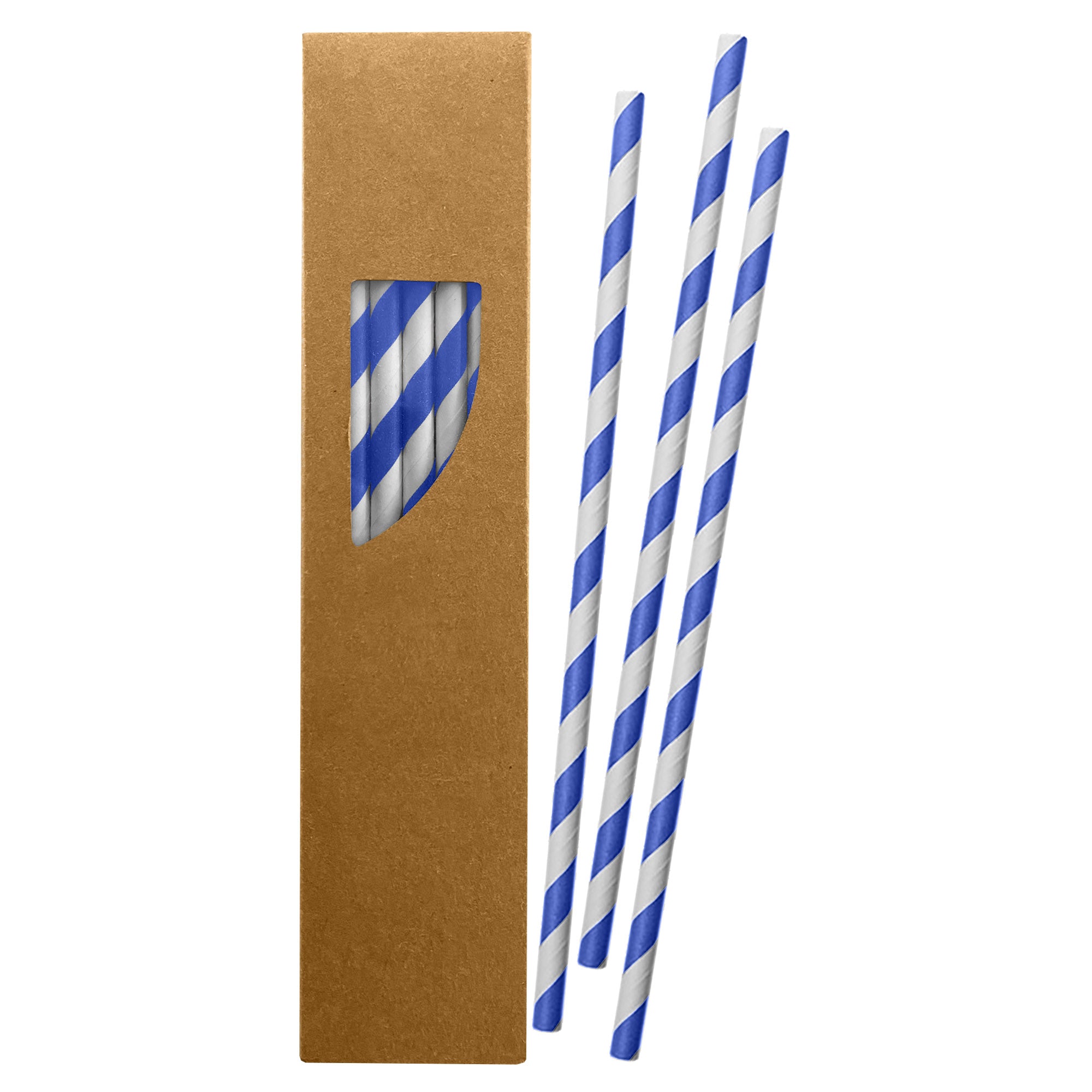 Paper Straw 197 x 6mm (20 pk)