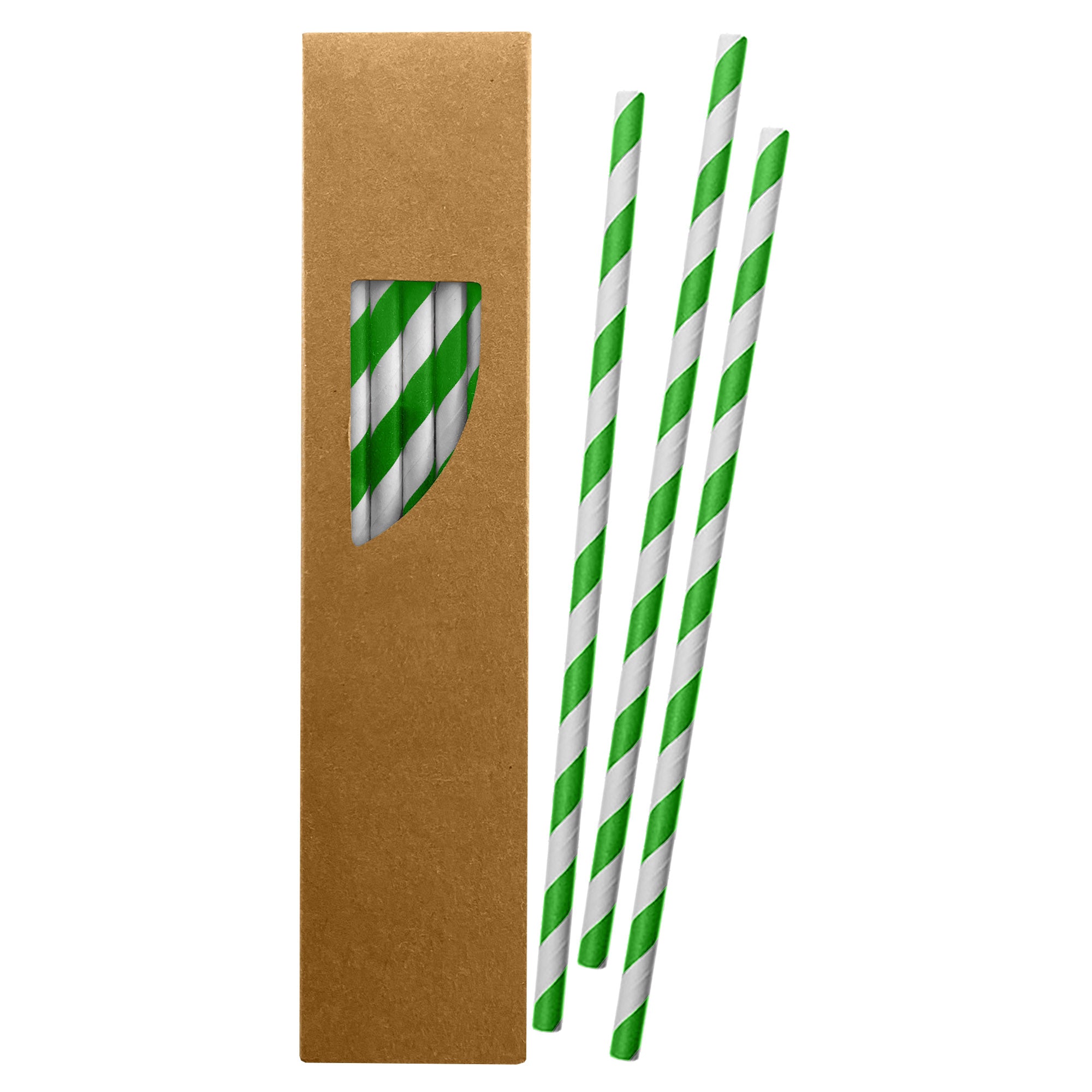 Paper Straw 197 x 6mm (20 pk)