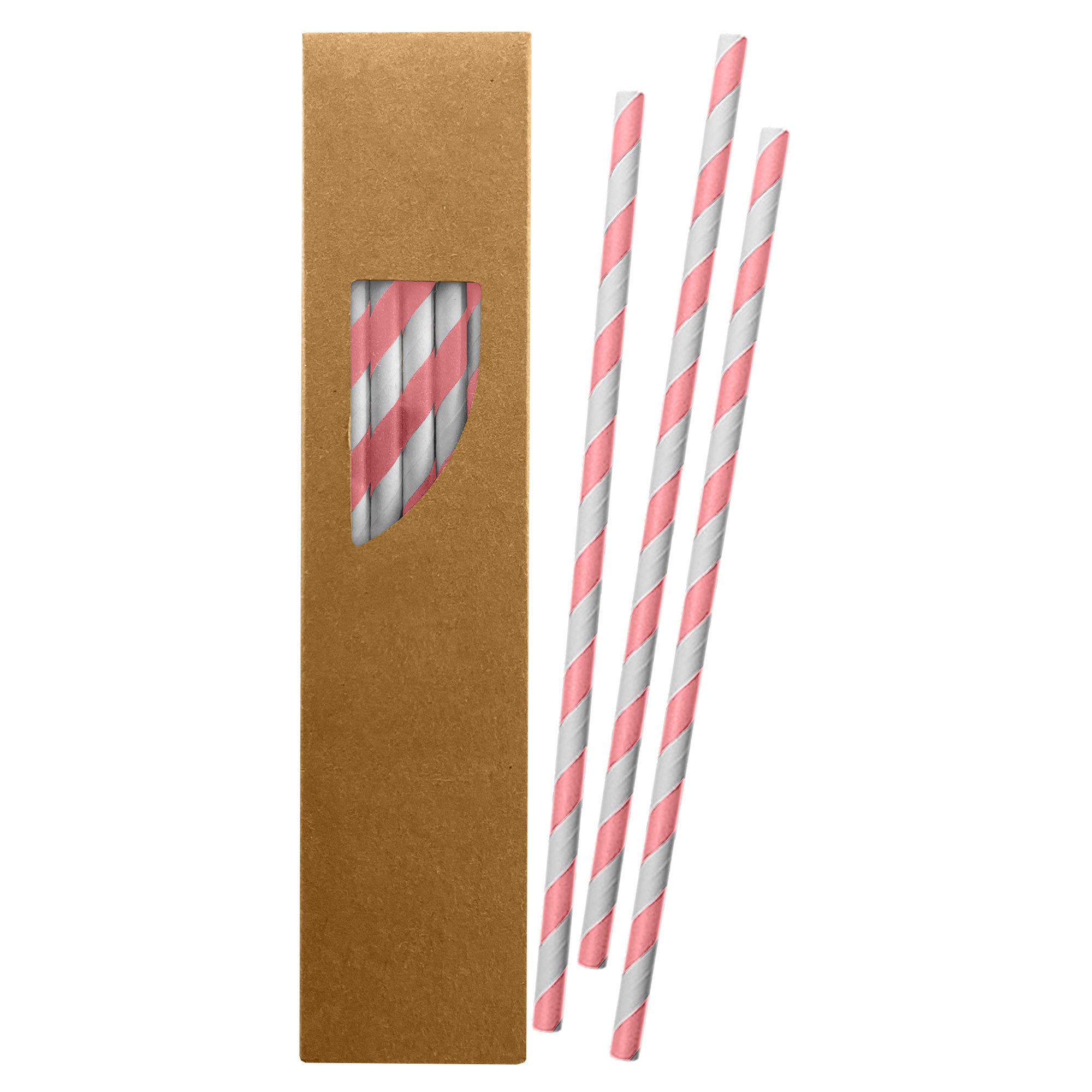 Paper Straw 197 x 6mm (20 pk)