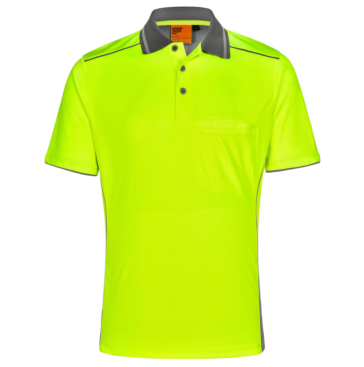 Unisex Hi-Vis Bamboo Charcoal Vented Polo