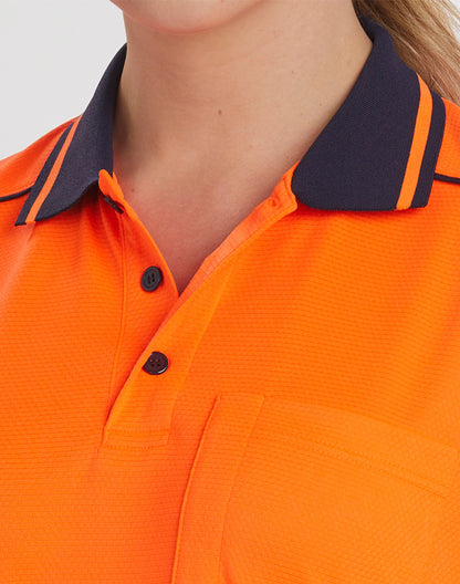 Unisex Hi-Vis Bamboo Charcoal SS Polo