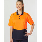Unisex Hi-Vis Bamboo Charcoal SS Polo