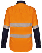 Unisex Hi Vis Cool-Breeze Safety LS Shirt (Segmented Tape)