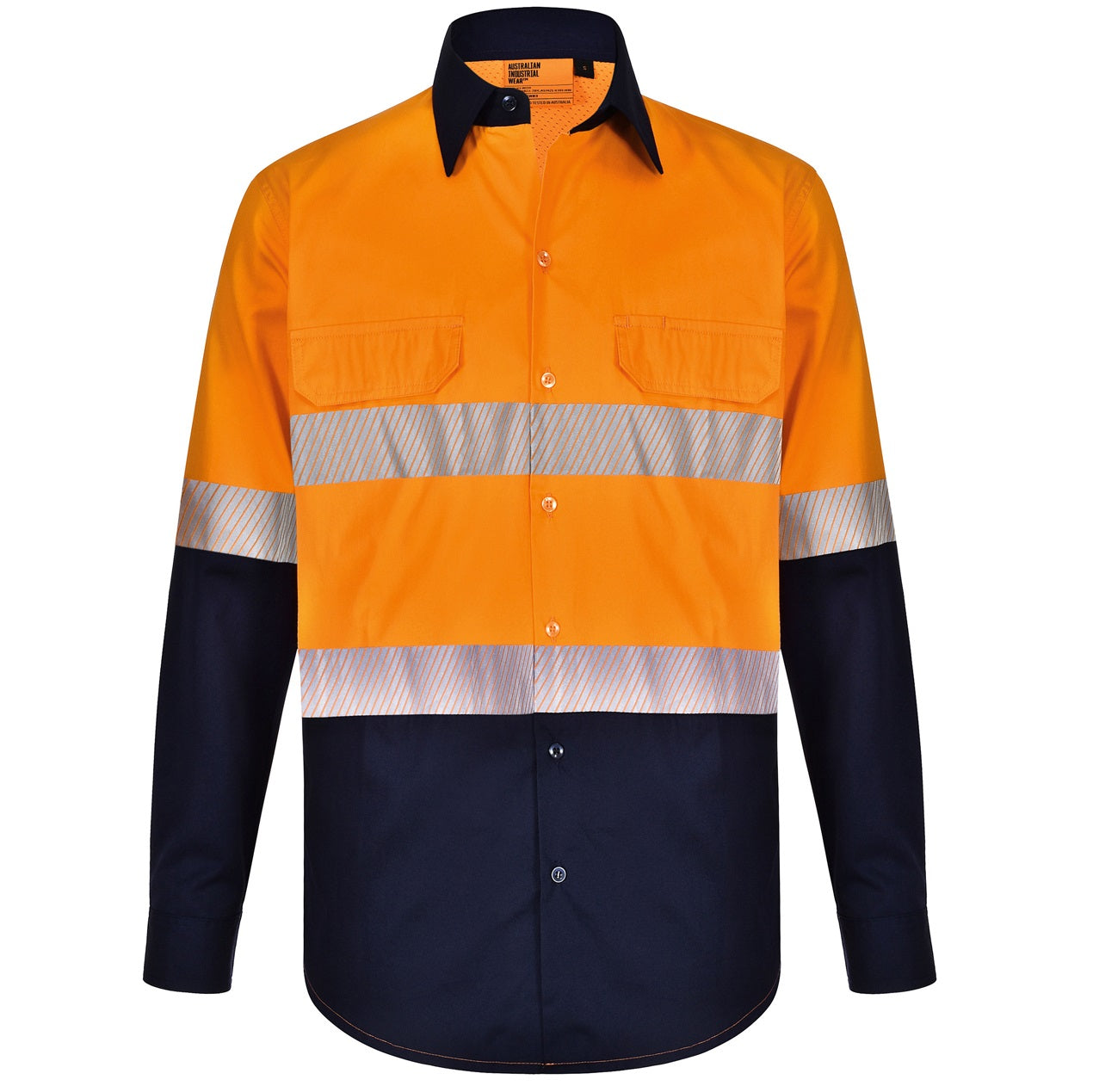 Unisex Hi Vis Cool-Breeze Safety LS Shirt (Segmented Tape)