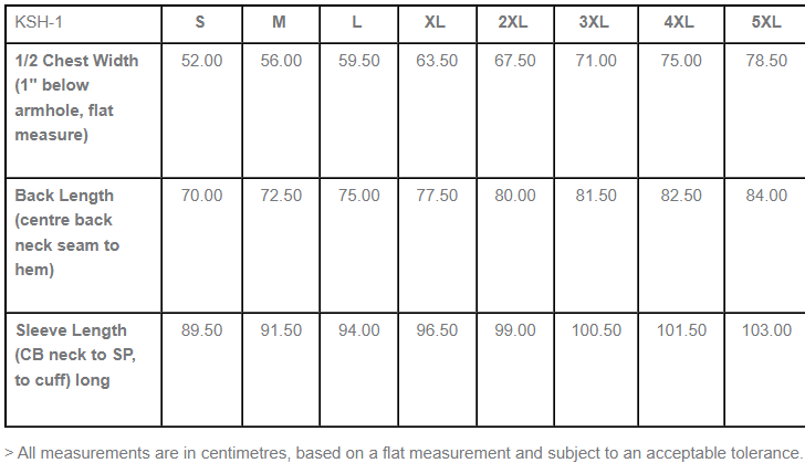 Sizing Guide