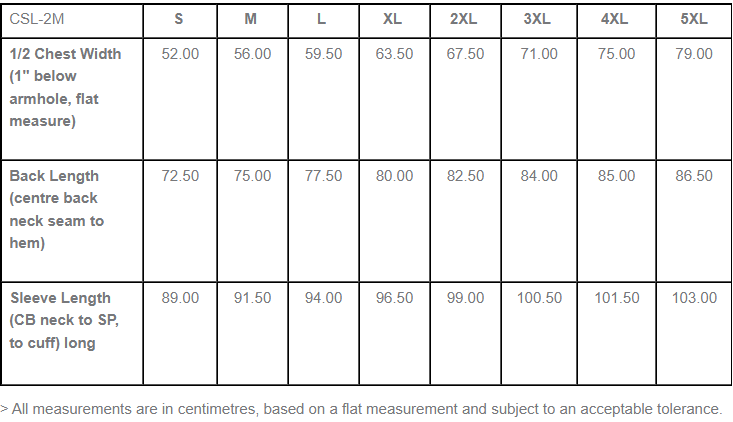 Sizing Guide