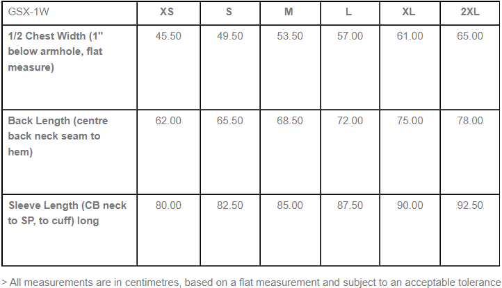 Sizing Guide