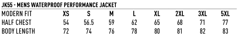 Sizing Guide