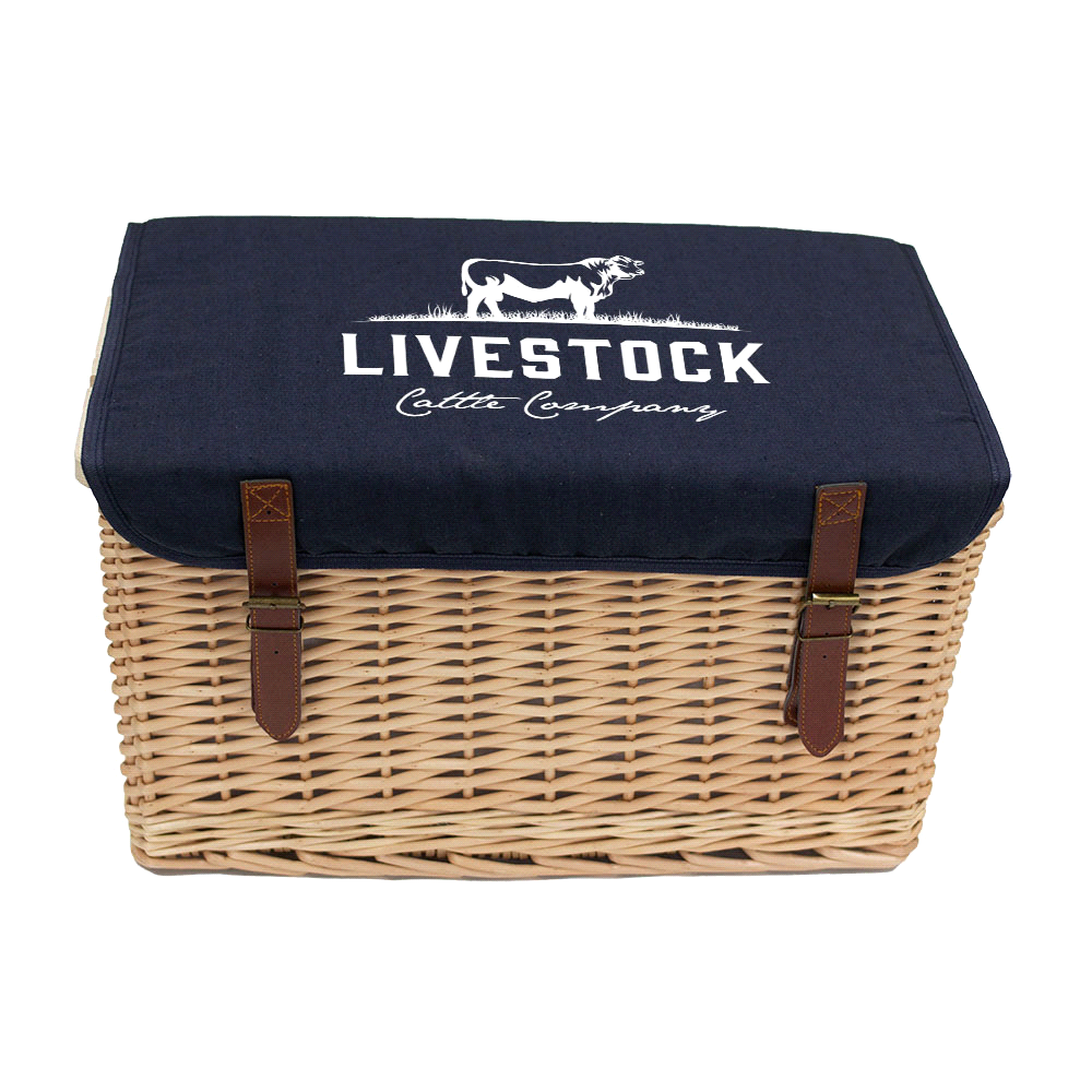 Trekk Wicker Basket Picnic Table