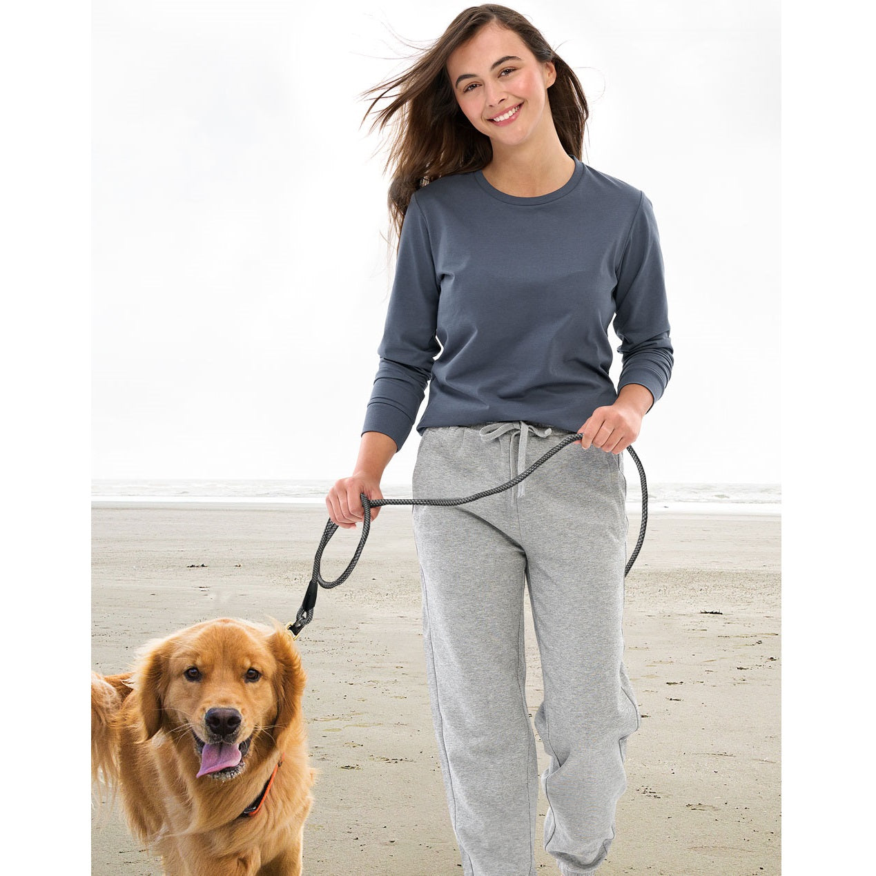 Premium Cotton Face LS Ladies Tee