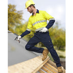 Unisex Hi Vis Cool-Breeze Safety LS Shirt (Segmented Tape)