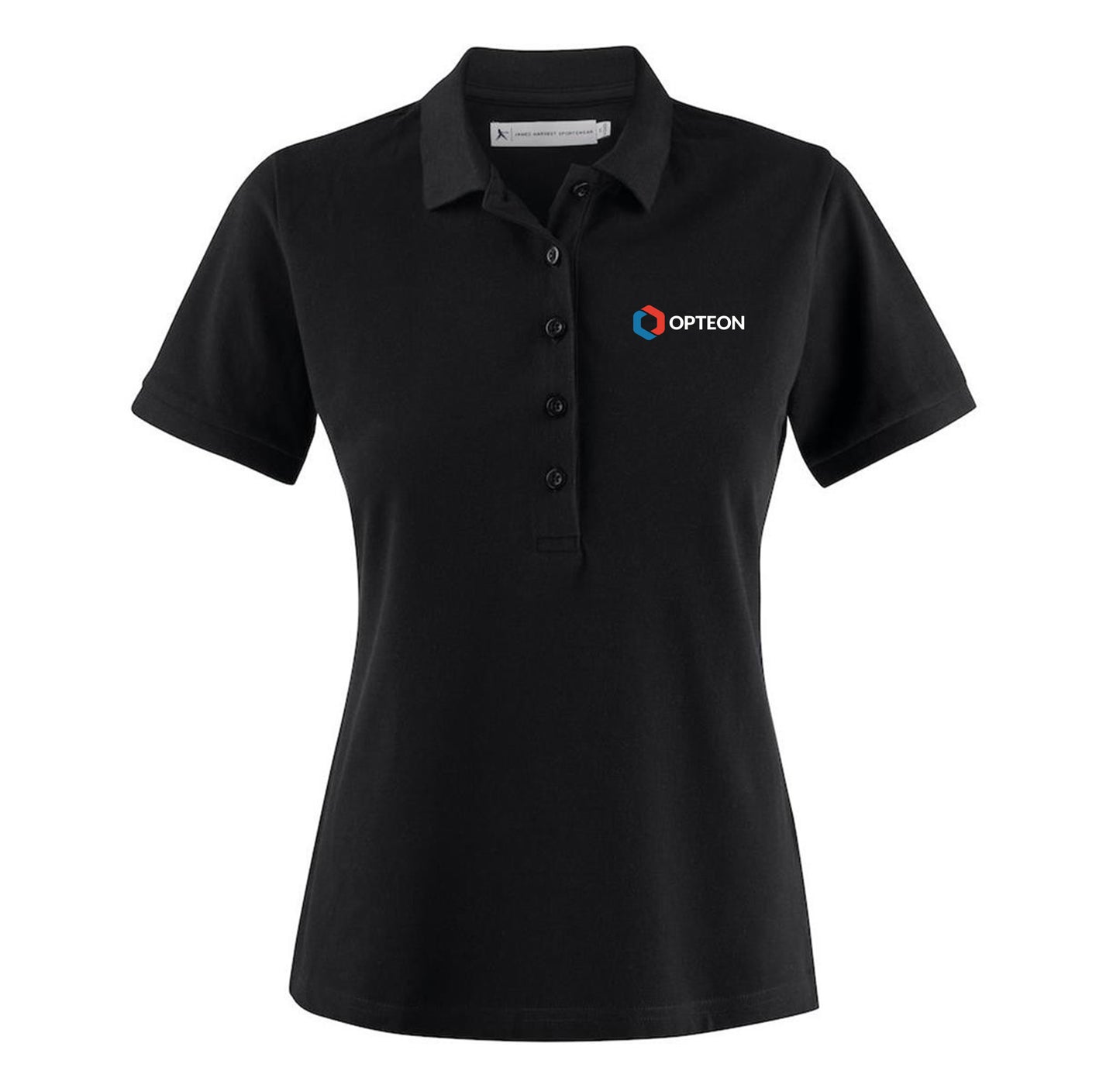 Opteon Neptune Cotton Polo Black - Ladies