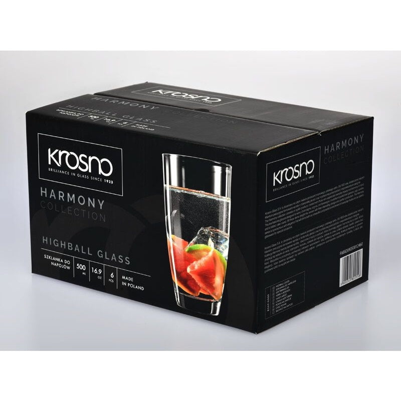 Krosno Harmony Highball 500ml 6pc Gift Box