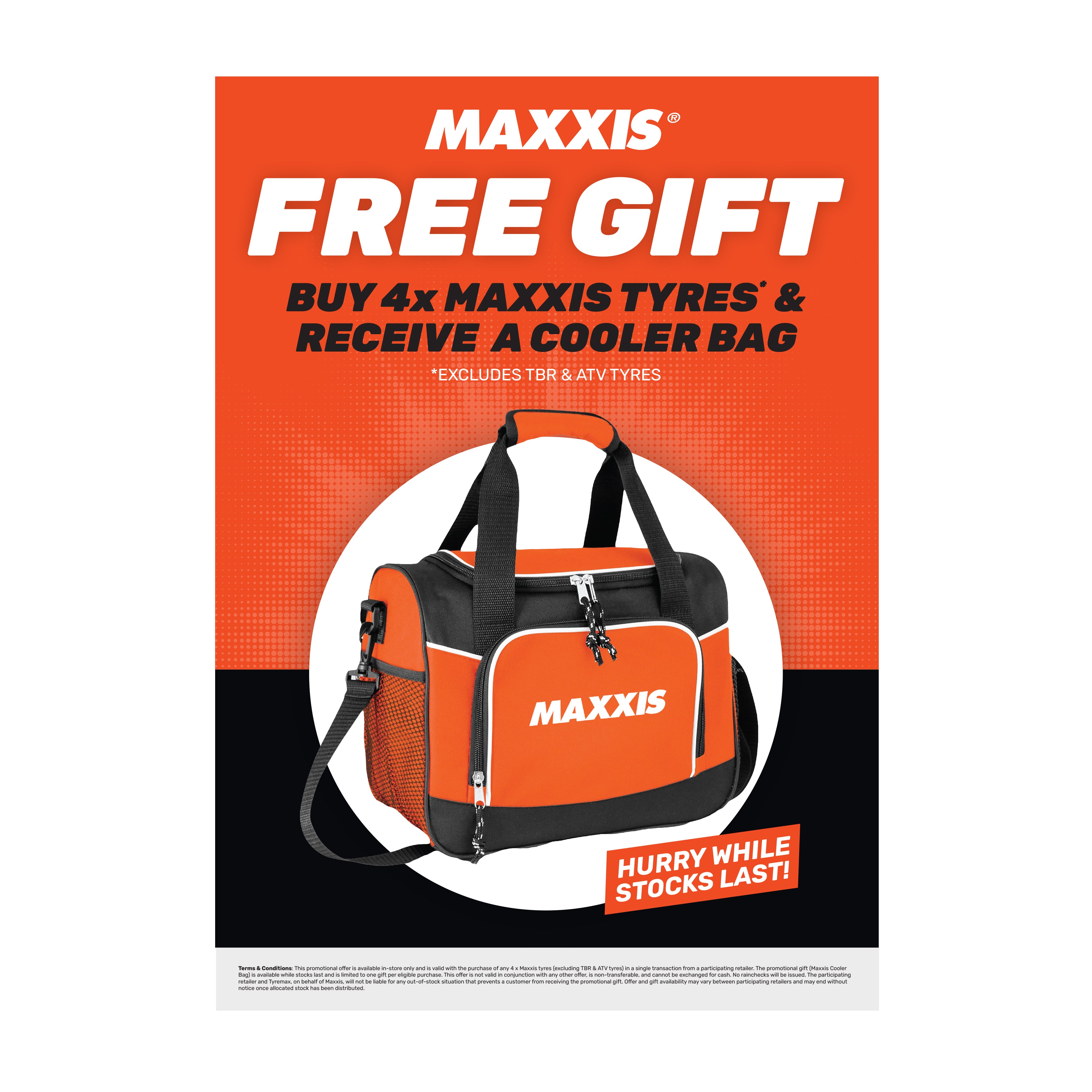 Cooler Bag Promo: A4 Strut Card