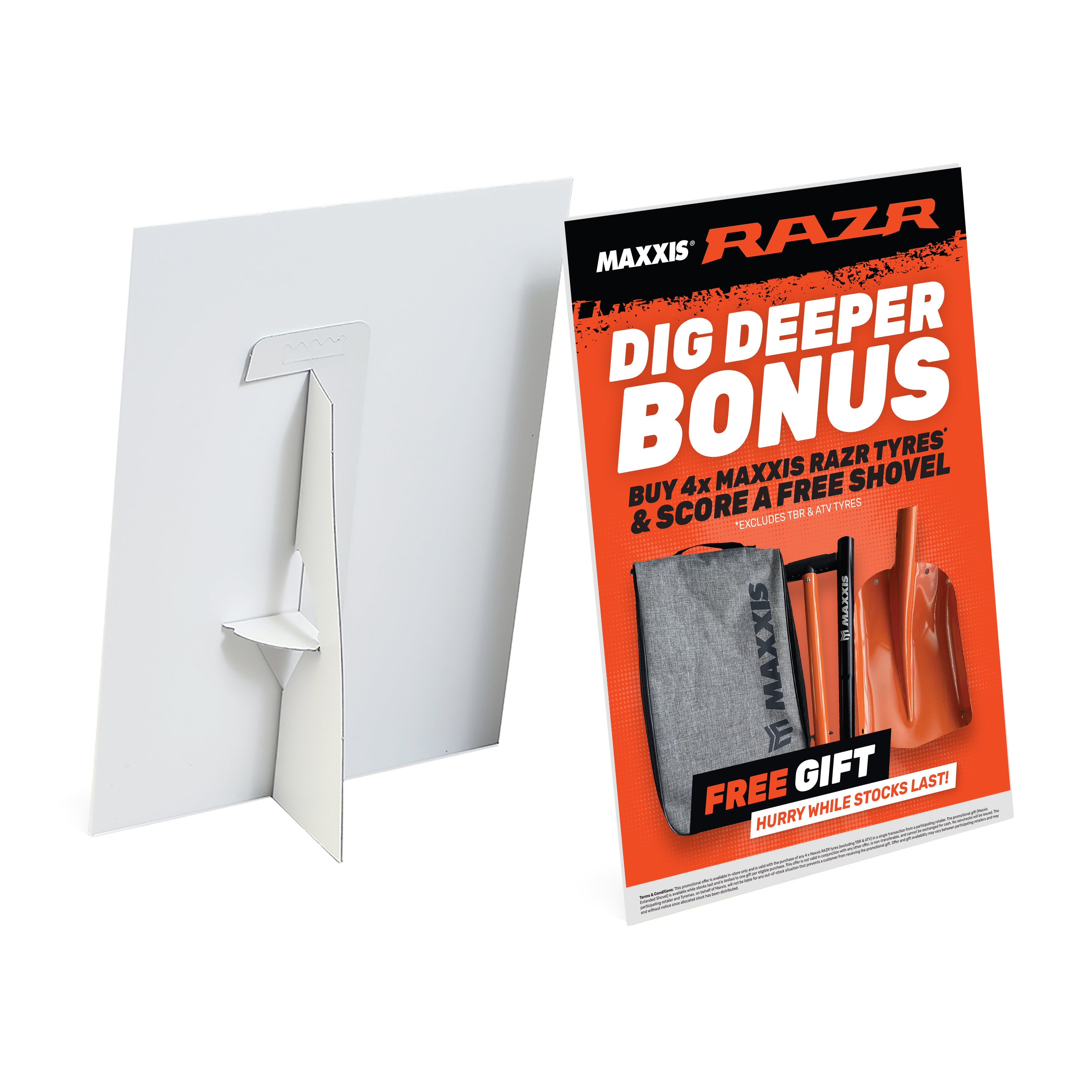 Shovel Promo: A4 Strut Card